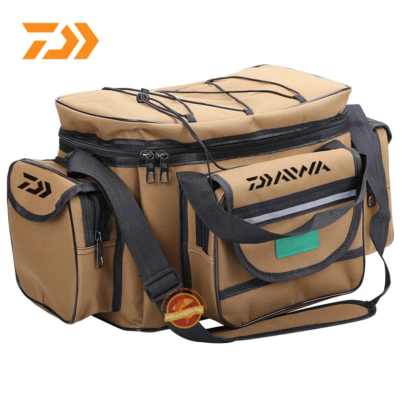 2021 DAWA Multifunctional Fishing Tackle Bags DAIWA Fishing Lures Gear Storage Bag Foldable Crossbody Bag Waterproof Fishing Bag 
2021 DAWA Multifunctional Fishing Tackle Bags DAIWA Fishing Lures Gear Storage Bag Foldable Crossbody Bag Waterproof Fishing Bag