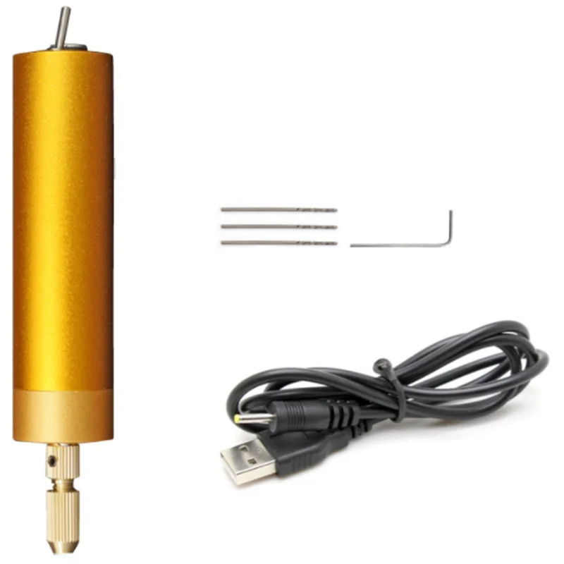 Мини электрические дрели ручной микро-USB дрель Профессиональная ручная дрель с 3x сверла
Мини электрические дрели ручной микро-USB дрель Профессиональная ручная дрель с 3x сверла