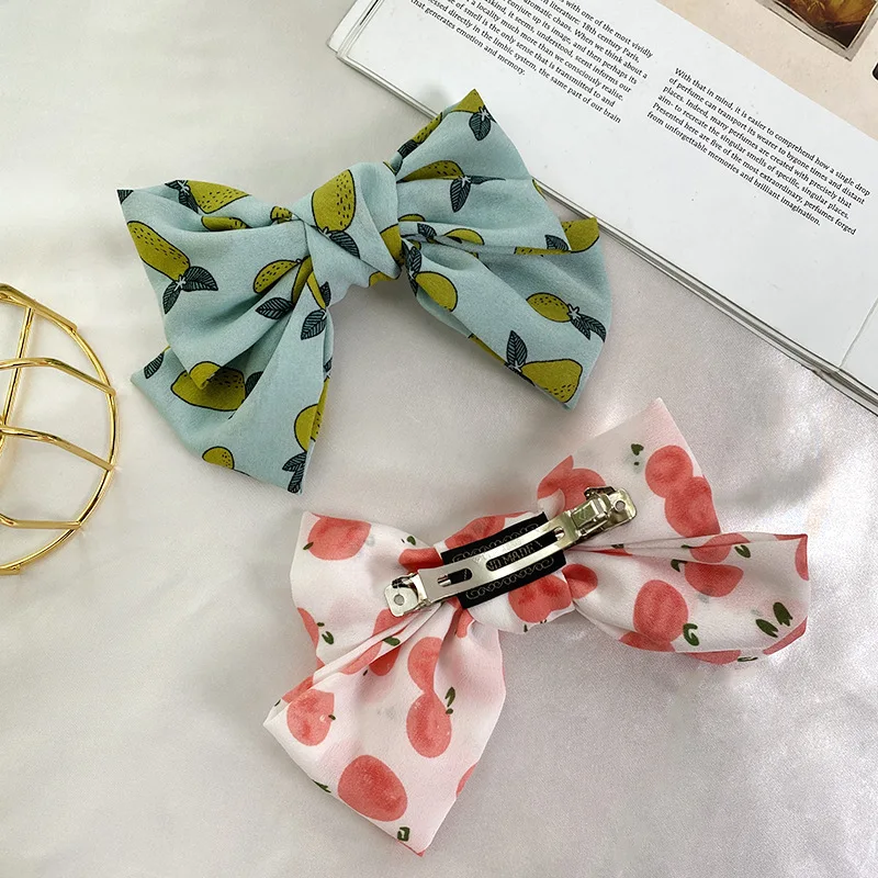 New Girls Cute Fruit Print Hairpins for Kids Children Sweet Headband Back of Head Hair Clip Barrettes Fashion Bow Accessories
New Girls Cute Fruit Print Hairpins for Kids Children Sweet Headband Back of Head Hair Clip Barrettes Fashion Bow Accessories