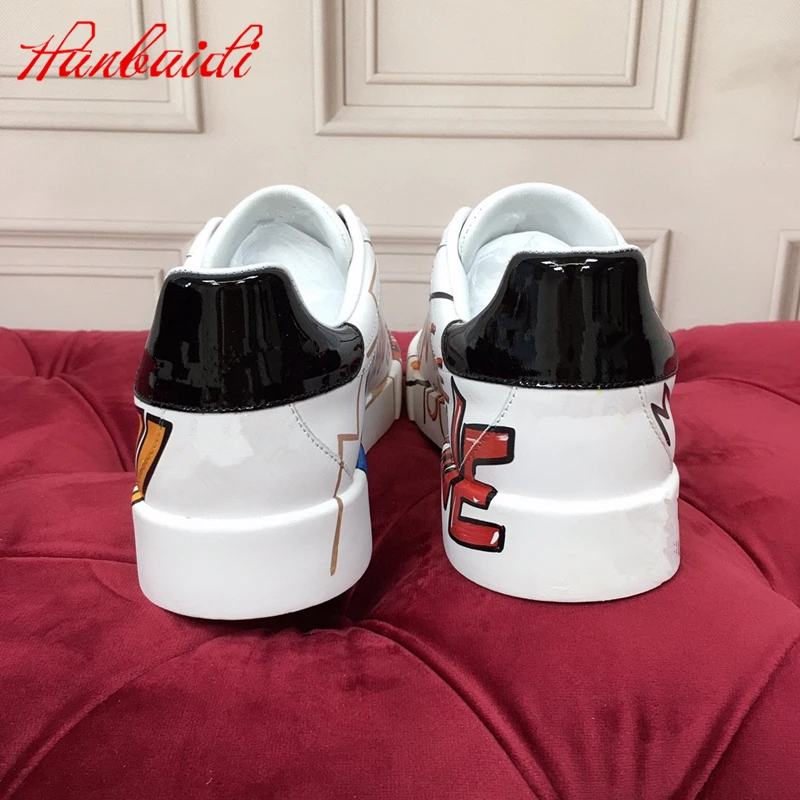 Men Women Spring Genuine Cow Leather Casua Flats Graffiti Elastic Band Korean Style Printed Appliques Shoes Zapatos De Mujer
Men Women Spring Genuine Cow Leather Casua Flats Graffiti Elastic Band Korean Style Printed Appliques Shoes Zapatos De Mujer