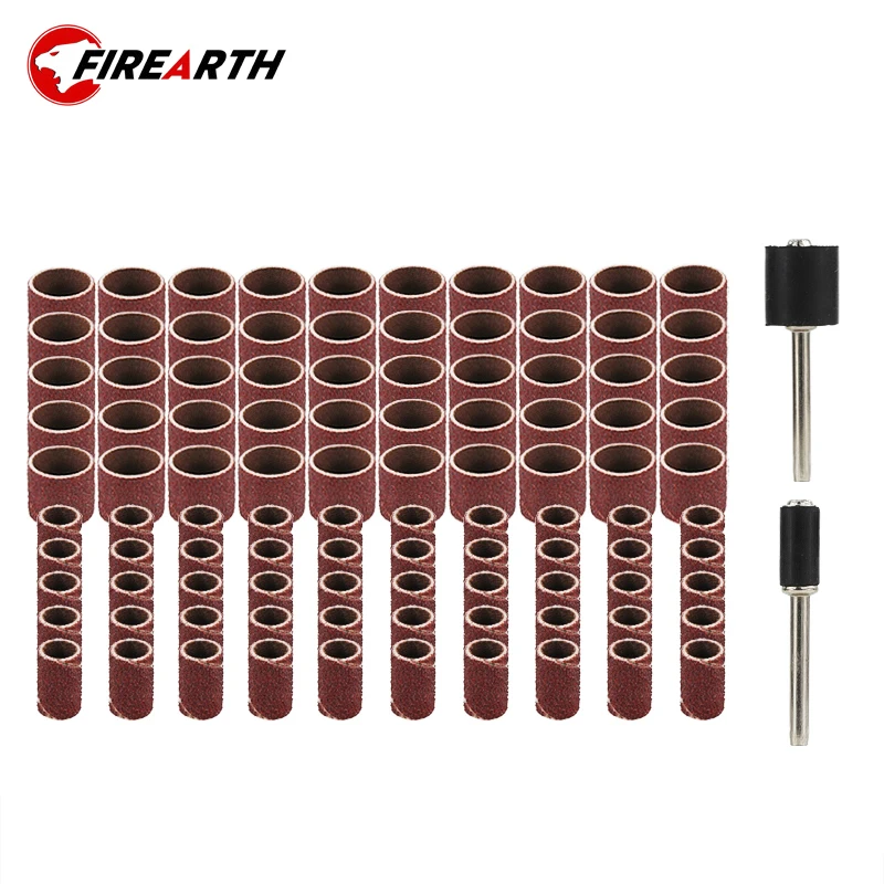 80# Sanding Bands 102pcs/Set 1/4 1/2 Inch Sanding Drum Set With 3.175mm Shank Mandrels For Dremel Tools Accessories
80# Sanding Bands 102pcs/Set 1/4 1/2 Inch Sanding Drum Set With 3.175mm Shank Mandrels For Dremel Tools Accessories