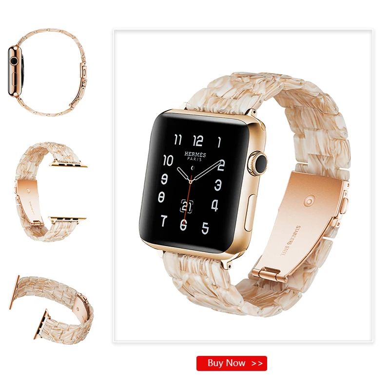 Браслет из смолы для apple watch band SE 6 5 4 40 мм 44 сменный ремешок iWatch Series 3 2 38 42 часов |