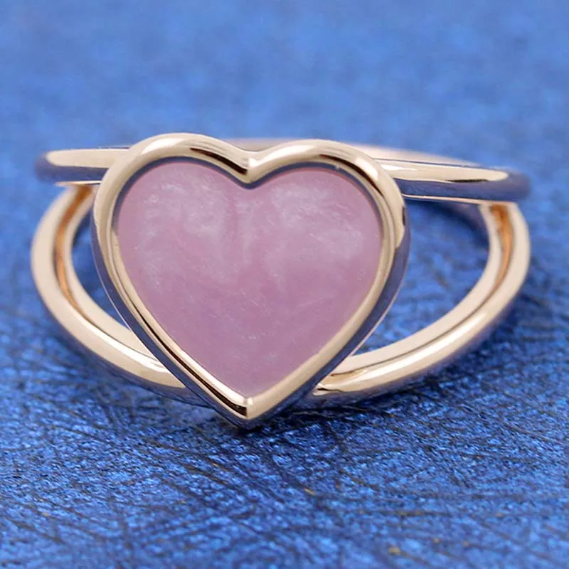 Original Pink Swirl Enamel Heart Statement Ring For Women 925 Sterling Silver Ring Wedding Gift Fine Europe Jewelry
Original Pink Swirl Enamel Heart Statement Ring For Women 925 Sterling Silver Ring Wedding Gift Fine Europe Jewelry
