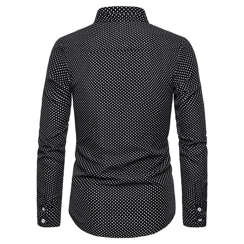 Mens White Small Polka Dot Print Dress Shirt Tuxedo Shirts 2019 Brand New Long Sleeve Men Shirt Business Casual Chemise Homme
Mens White Small Polka Dot Print Dress Shirt Tuxedo Shirts 2019 Brand New Long Sleeve Men Shirt Business Casual Chemise Homme