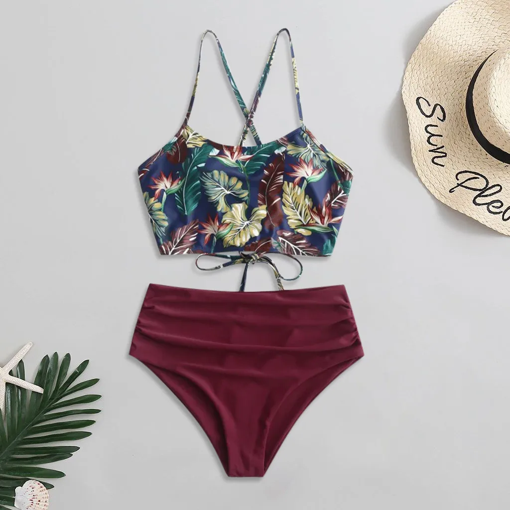 Sexy Women Bikini Set Print Push Up Padded Swimwear Two Piece High Waist Bathing Suit Swimsuit Beachwear Beach Biquini Mujer
Sexy Women Bikini Set Print Push Up Padded Swimwear Two Piece High Waist Bathing Suit Swimsuit Beachwear Beach Biquini Mujer