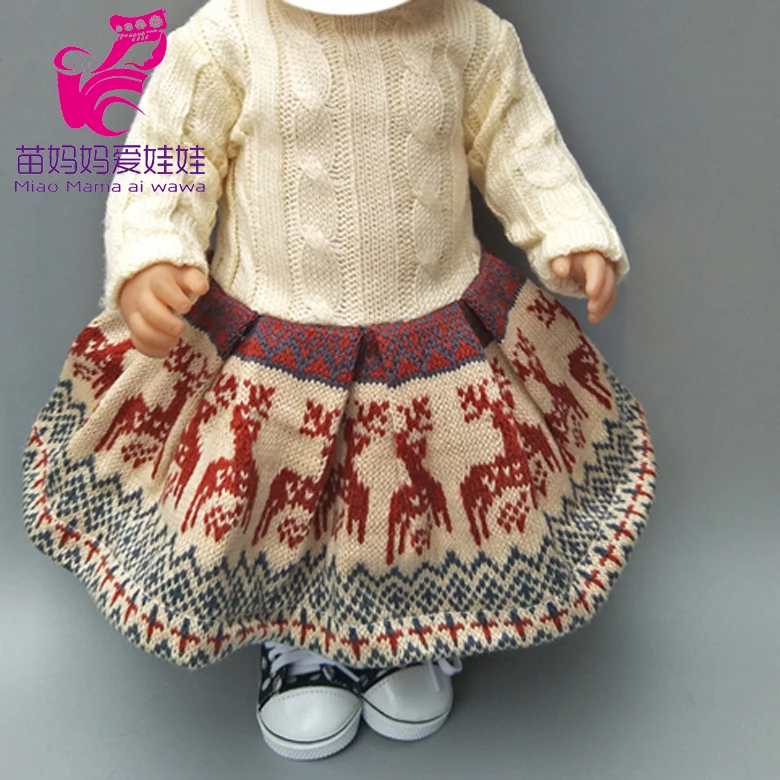 for 43cm dolls baby doll Knit dress and hat and hat also fit for 18 inch dolls dress sets Baby girl Christmas gift
for 43cm dolls baby doll Knit dress and hat and hat also fit for 18 inch dolls dress sets Baby girl Christmas gift
