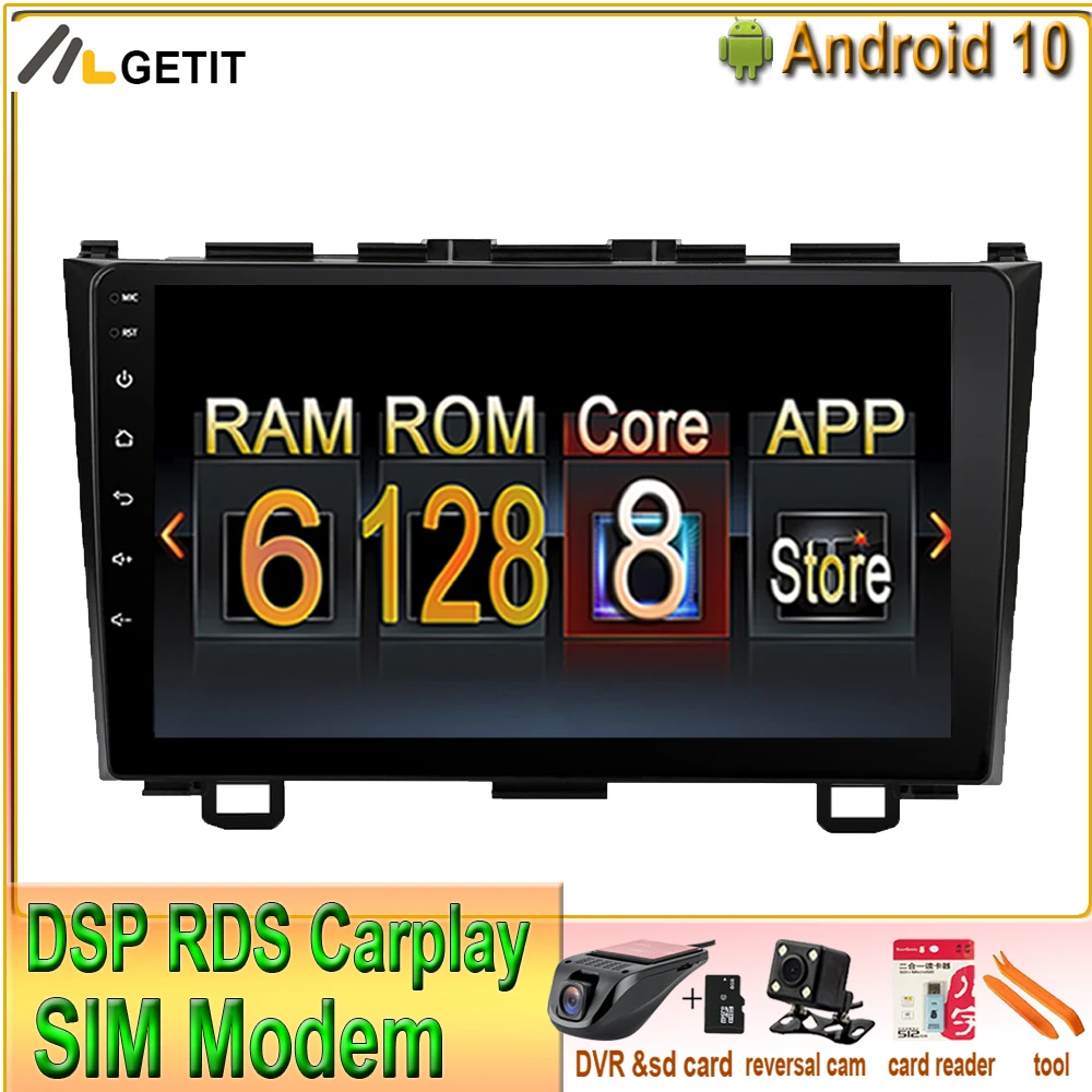 6 + 128 ГБ DSP IPS Android 10 автомобильная стереосистема радио для Хонда сrv CR-V 2006-2011 радио BT Wi-Fi, автомагнитолы плеер GPS навигации
6 + 128 ГБ DSP IPS Android 10 автомобильная стереосистема радио для Хонда сrv CR-V 2006-2011 радио BT Wi-Fi, автомагнитолы плеер GPS навигации