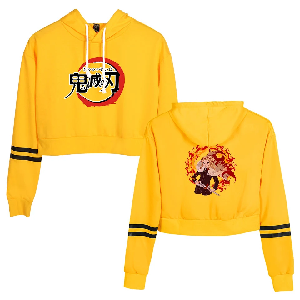 Demon Slayer Fashion Long Sleeve Cropped Hoodies Women Hooded Pullover Crop Top 2020 Hot Sale High-Quality Streetwear Clothes
Demon Slayer Fashion Long Sleeve Cropped Hoodies Women Hooded Pullover Crop Top 2020 Hot Sale High-Quality Streetwear Clothes
