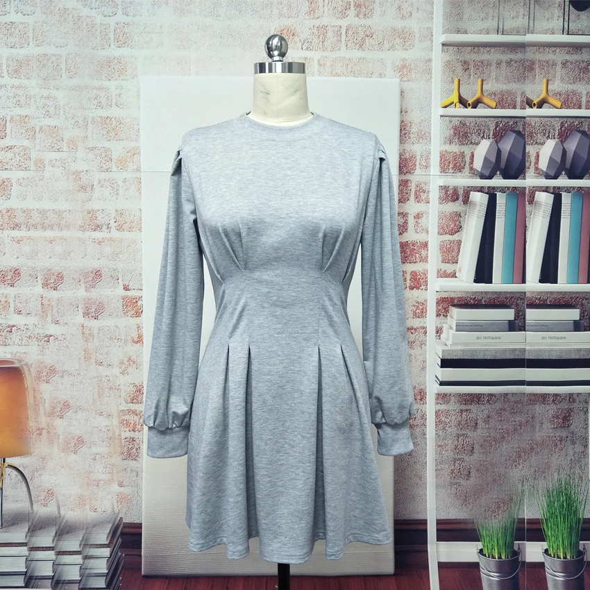 Fashion Women Autumn Draw Back Sweatershirt Dresses 2021 Spring O Neck Long Sleeve Shirt Dress Female Casual Solid Mini Dress
Fashion Women Autumn Draw Back Sweatershirt Dresses 2021 Spring O Neck Long Sleeve Shirt Dress Female Casual Solid Mini Dress