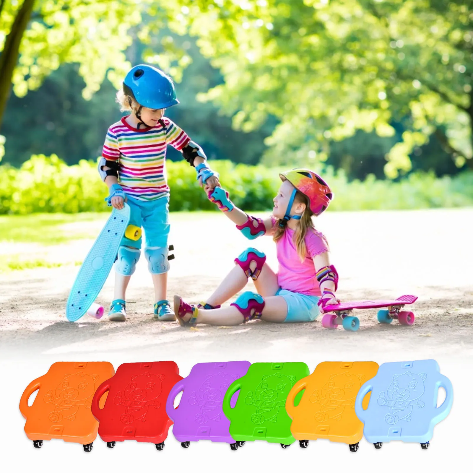 Kids Balance Board Plastic Four-Wheeled Scooter Board With Safety Handles 360 Degree Rotating Wheels Children Outdoor Sports Toy
Kids Balance Board Plastic Four-Wheeled Scooter Board With Safety Handles 360 Degree Rotating Wheels Children Outdoor Sports Toy