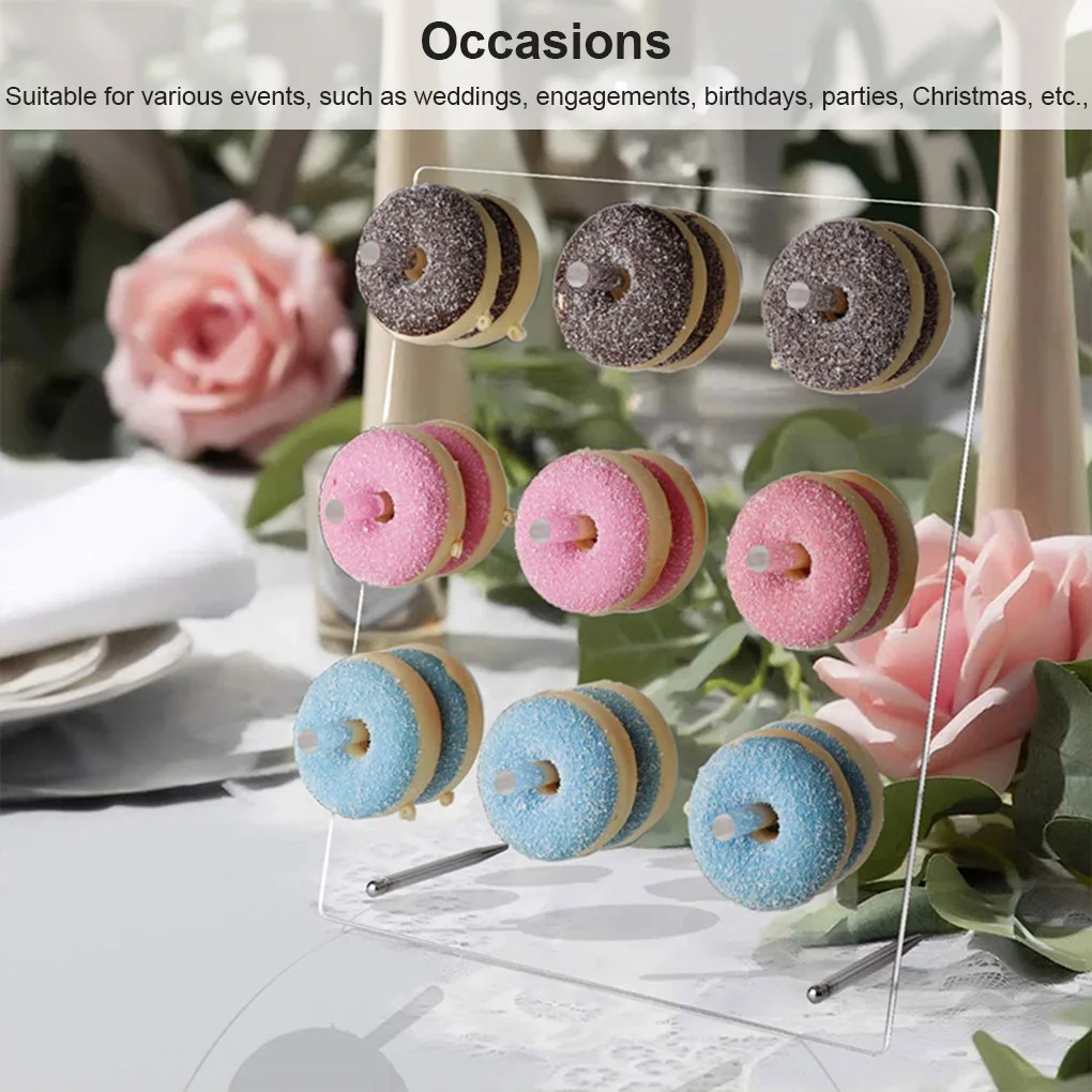 Acrylic Donut Wall Stand Holder Baby Shower Kid Birthday Party Decor Donut Party Decoration Wedding Event Party Supplies
Acrylic Donut Wall Stand Holder Baby Shower Kid Birthday Party Decor Donut Party Decoration Wedding Event Party Supplies