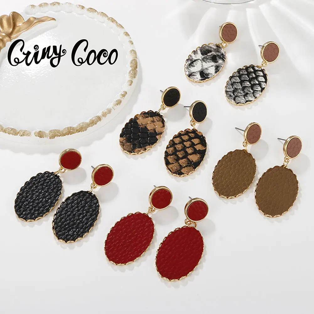 Cring Coco Leopard Print Leather Modern Women's Earrings 2021 Korean Style Drop Earring Fashion Earrings for Women 2021 Teens
Cring Coco Leopard Print Leather Modern Women's Earrings 2021 Korean Style Drop Earring Fashion Earrings for Women 2021 Teens