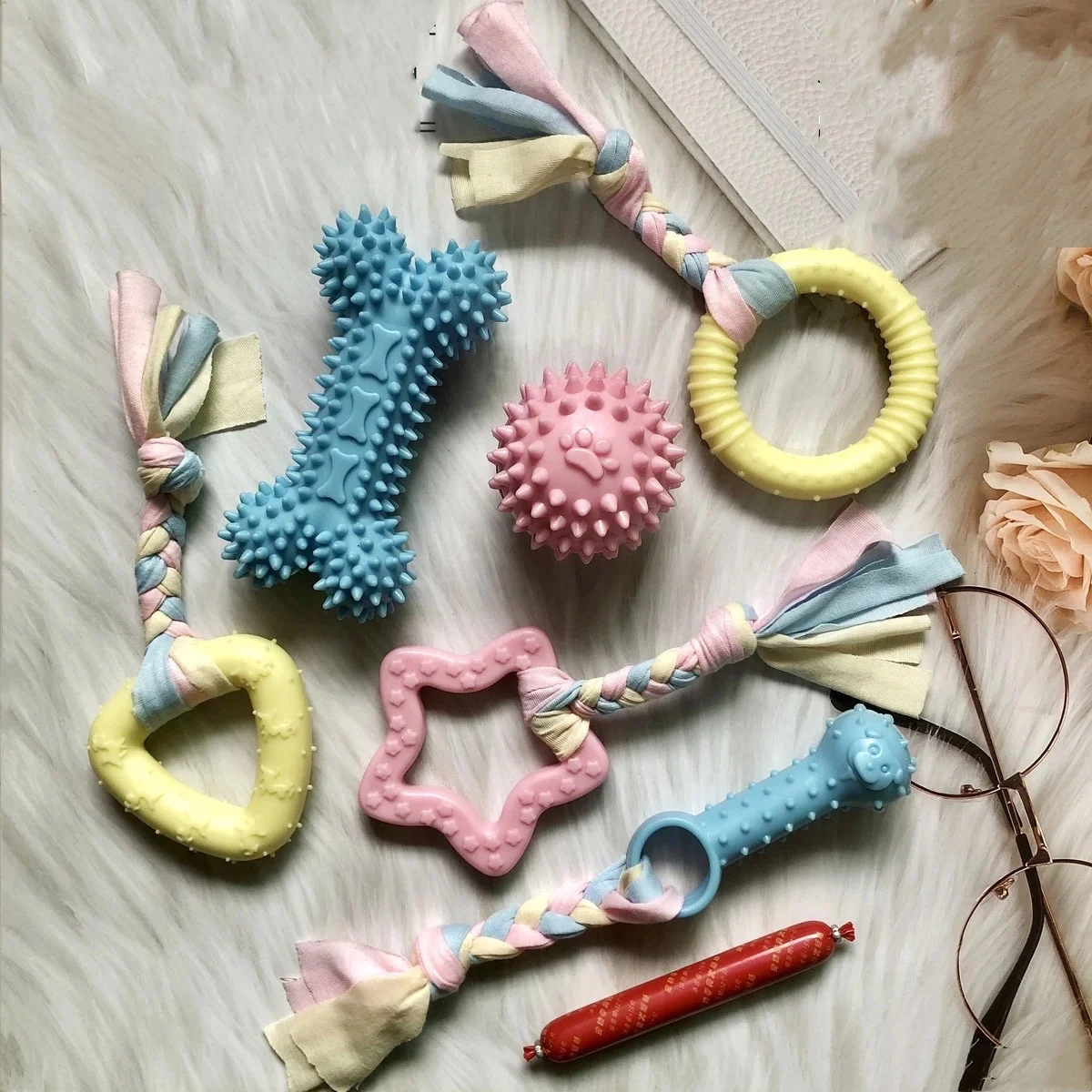 Best Selling Dogs Toys Interactive Puppies Accessories Rubber Toys Pack Tooth Cleaning Toy Aggressive Chewers For Dog Molars
Best Selling Dogs Toys Interactive Puppies Accessories Rubber Toys Pack Tooth Cleaning Toy Aggressive Chewers For Dog Molars