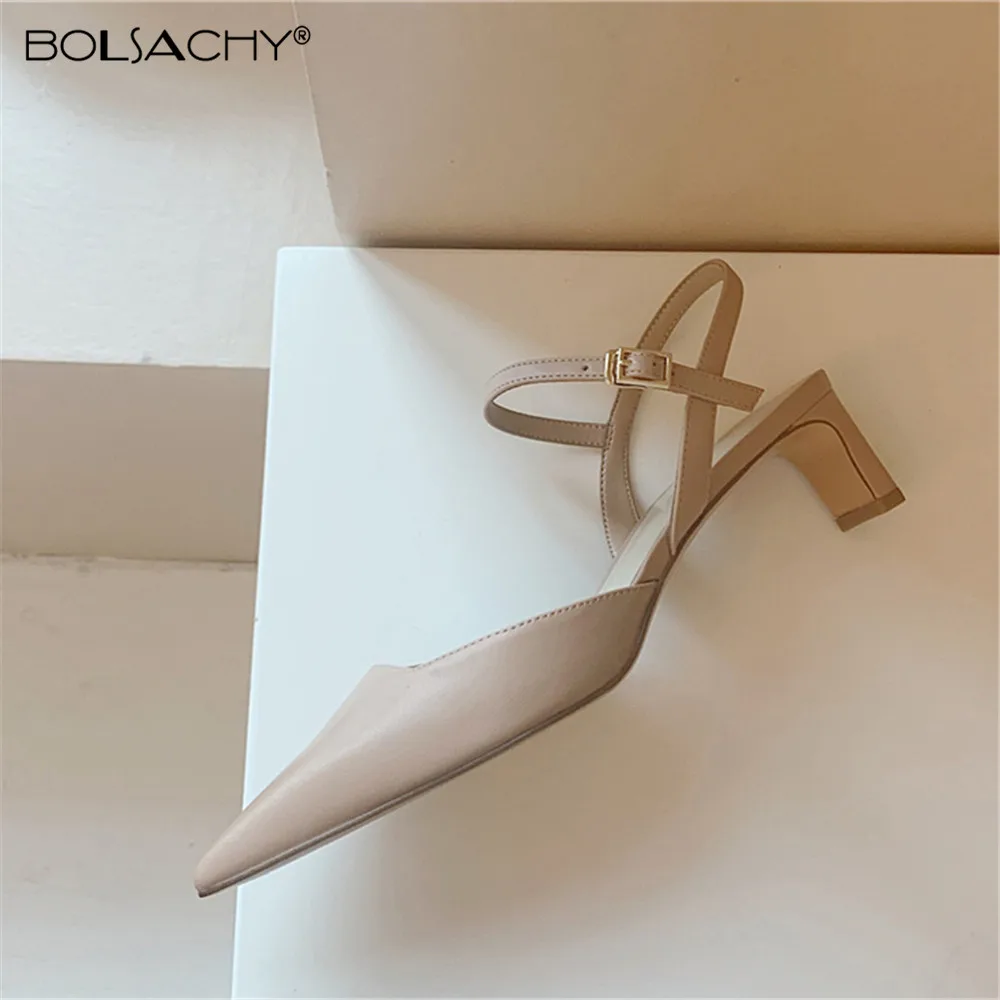 Pumps Women Natural Genuine Leather Shoes Slingbacks High Heels Pointed Toe Sandals Shoes Ladies Apricot Black Large Size 33-43
Pumps Women Natural Genuine Leather Shoes Slingbacks High Heels Pointed Toe Sandals Shoes Ladies Apricot Black Large Size 33-43