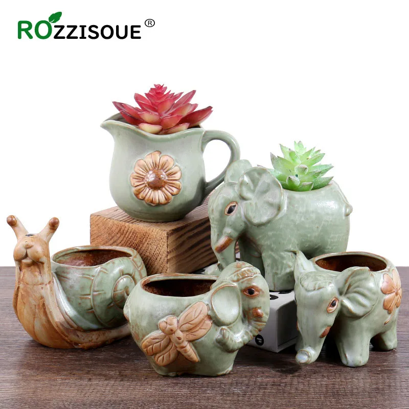 Elephant Maceta Suculenta Animal Planter Small Succulent Flower Pot Indoor Plant Accessories Pot Ceramic Plant Accessories
Elephant Maceta Suculenta Animal Planter Small Succulent Flower Pot Indoor Plant Accessories Pot Ceramic Plant Accessories