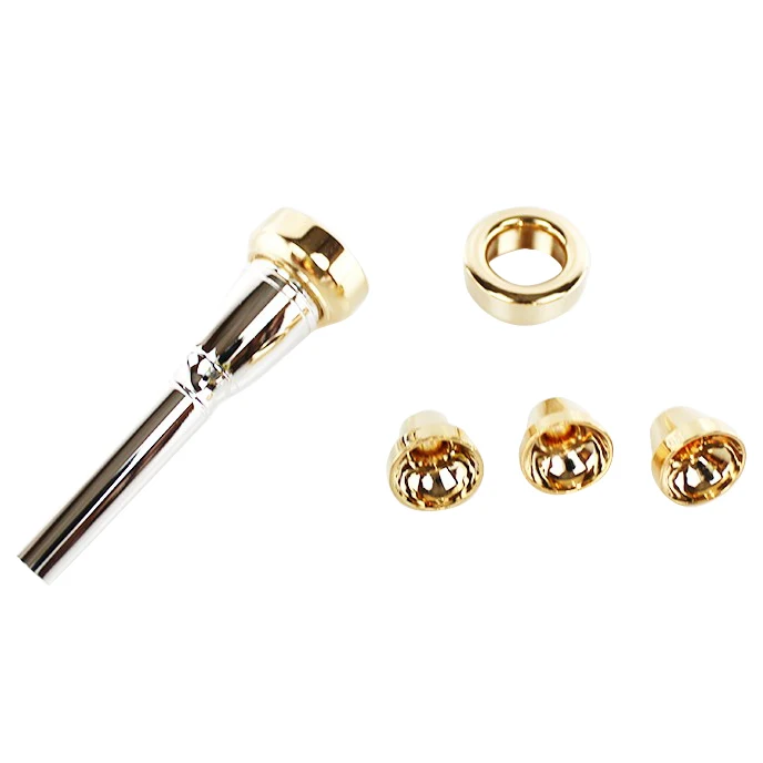 1 Set 2C 3C 2B 3B Mouthpiece for Bb Trumpet Brass Gold Plated a Multi-Purpose T Adapter Professional Gold Lacquer Nozzle
1 Set 2C 3C 2B 3B Mouthpiece for Bb Trumpet Brass Gold Plated a Multi-Purpose T Adapter Professional Gold Lacquer Nozzle