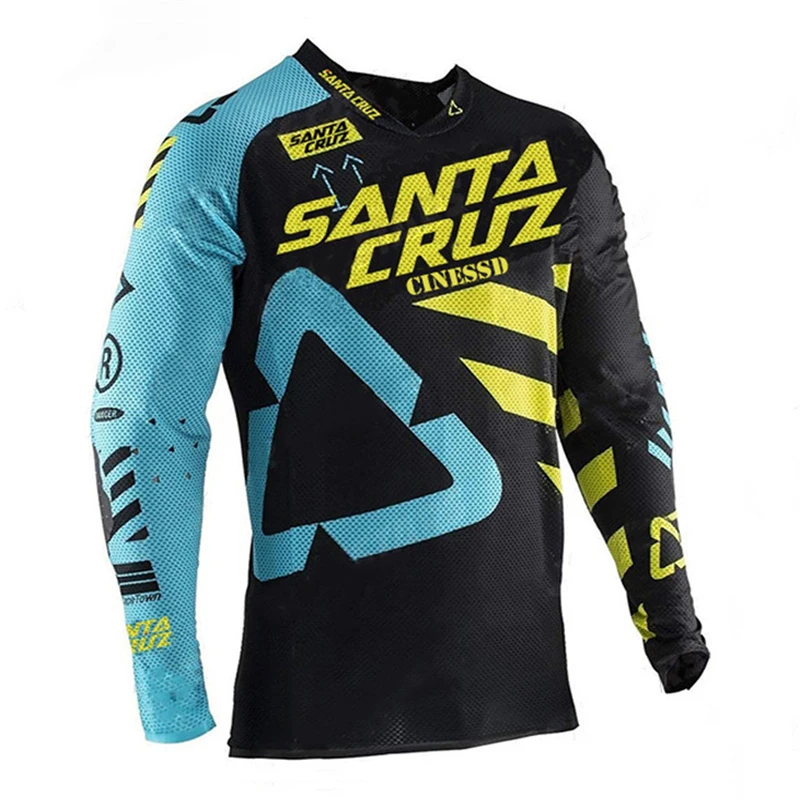 

2021 Santa Cruz Enduro горный велосипед Джерси MX Мотокросс BMX гоночный Джерси DH с длинным рукавом Велоспорт одежда MTB футболка
