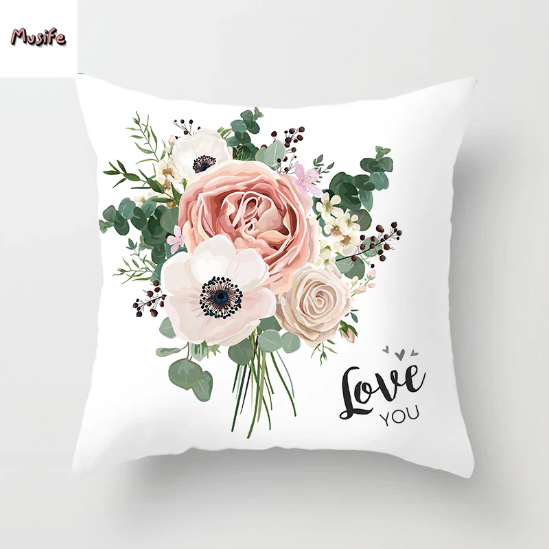 Pink Flower Pillow Case Rose Polyester Sofa Decorative Cushion Cover for Home Decor 45x45cm 
Pink Flower Pillow Case Rose Polyester Sofa Decorative Cushion Cover for Home Decor 45x45cm