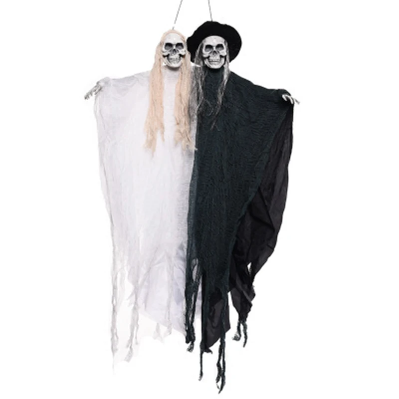 

Реквизит ужасов py скелет лицо Висячие призрак украшения-ужастики для хеллоуина дом с привидениями Хэллоуин Реквизит Поставки