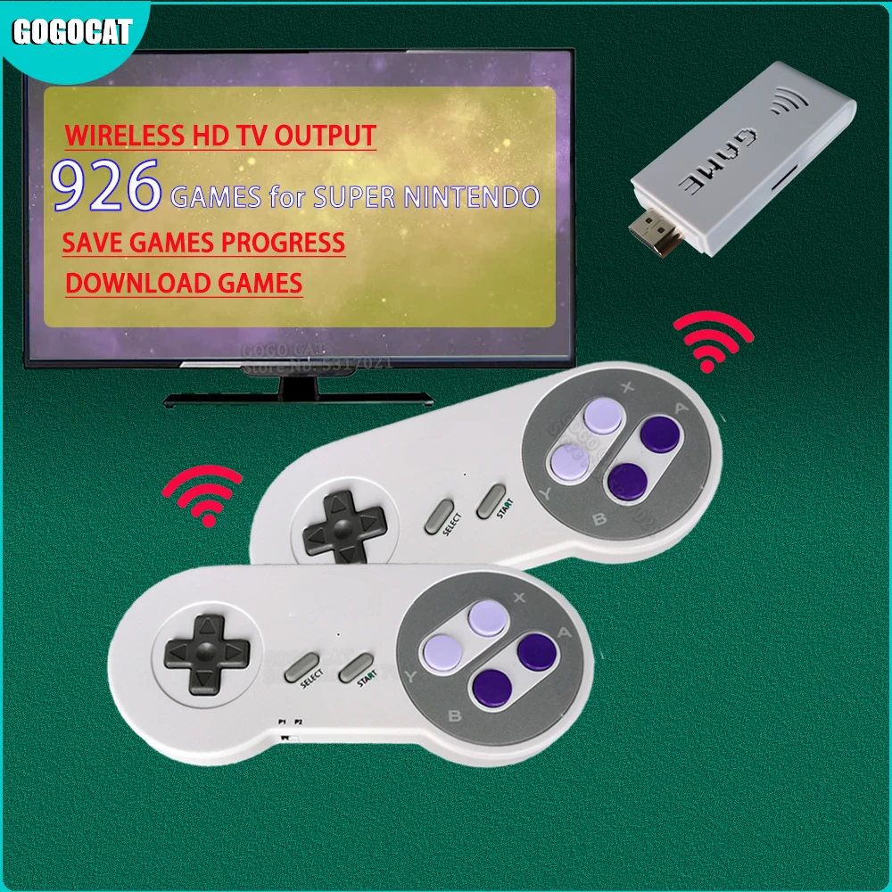 Mini TV Video Game Console Wireless Controller 4K HDMI-Compatible Retro Console for Super Nintendo for SFC / SNES Dual Gamepads 
Mini TV Video Game Console Wireless Controller 4K HDMI-Compatible Retro Console for Super Nintendo for SFC / SNES Dual Gamepads