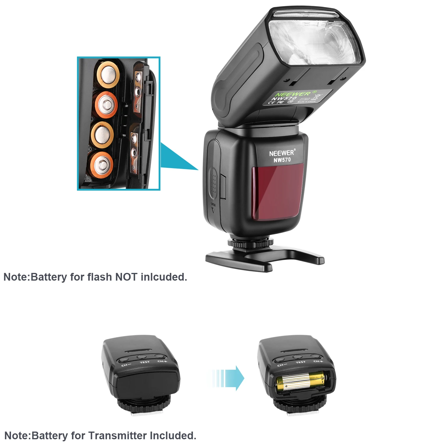 Neewer NW570 Flash Speedlite for Canon Nikon Sony Panasonic Olympus Fujifilm Pentax and Other DSLR Cameras
Neewer NW570 Flash Speedlite for Canon Nikon Sony Panasonic Olympus Fujifilm Pentax and Other DSLR Cameras