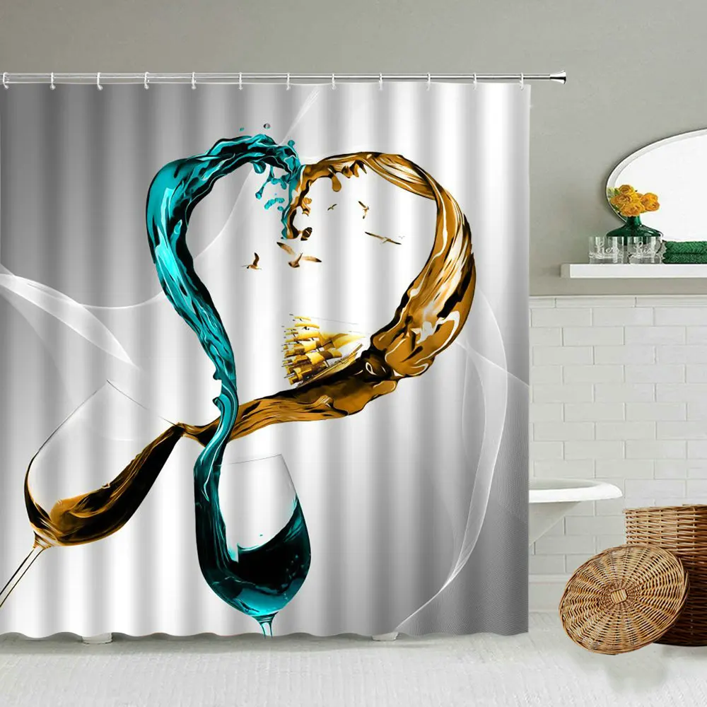 Abstract Art Printing Shower Curtain Color Gradient Bathroom Home Wall Decoration Waterproof Polyester Screen With Hook Set
Abstract Art Printing Shower Curtain Color Gradient Bathroom Home Wall Decoration Waterproof Polyester Screen With Hook Set