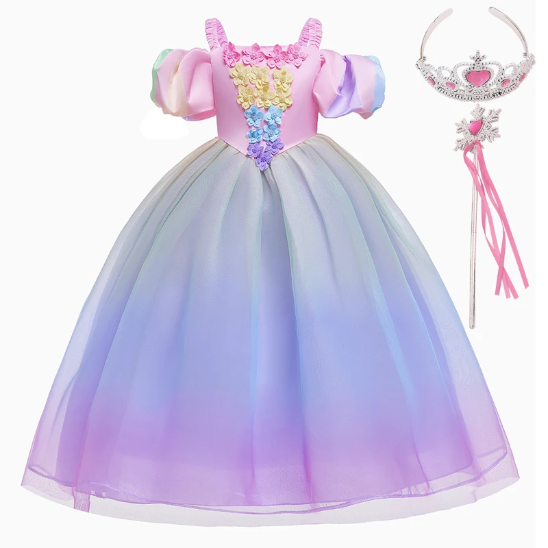 Colorful Mermaid Flower Bow Baby Girls Clothes Children Princess Birthday Party Prom Summer Dress Long Gown Vestidos 2 10 Years
Colorful Mermaid Flower Bow Baby Girls Clothes Children Princess Birthday Party Prom Summer Dress Long Gown Vestidos 2 10 Years