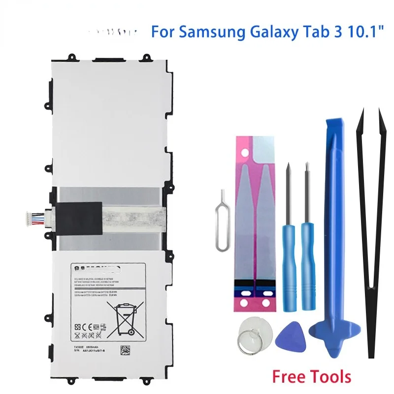 Оригинальный аккумулятор для планшета Samsung Galaxy Tab3 T4500E 6800 мАч для Samsung Galaxy Tab 3 10,1 "P5200 P5210 P5220 с бесплатными инструментами AKKU
Оригинальный аккумулятор для планшета Samsung Galaxy Tab3 T4500E 6800 мАч для Samsung Galaxy Tab 3 10,1 "P5200 P5210 P5220 с бесплатными инструментами AKKU