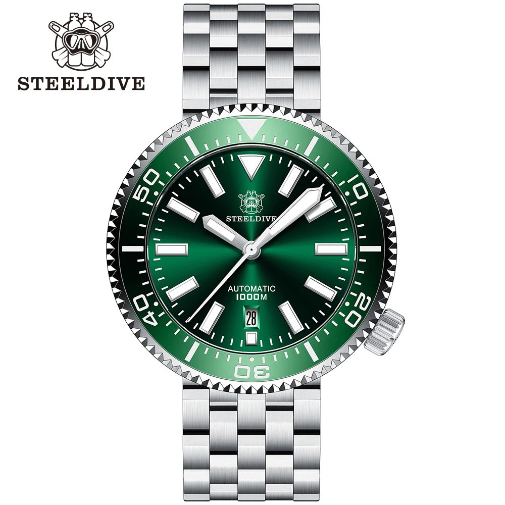 STEELDIVE SD1976 Для мужчин s автоматические часы 1000 м Водонепроницаемый механические