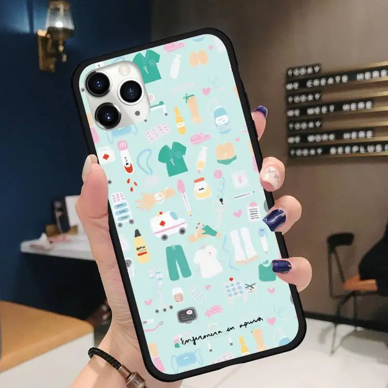 Medicine Doctor Nurse Phone Case for iPhone 11 12 mini pro XS MAX 8 7 6 6S Plus X 5S SE 2020 XR
Medicine Doctor Nurse Phone Case for iPhone 11 12 mini pro XS MAX 8 7 6 6S Plus X 5S SE 2020 XR