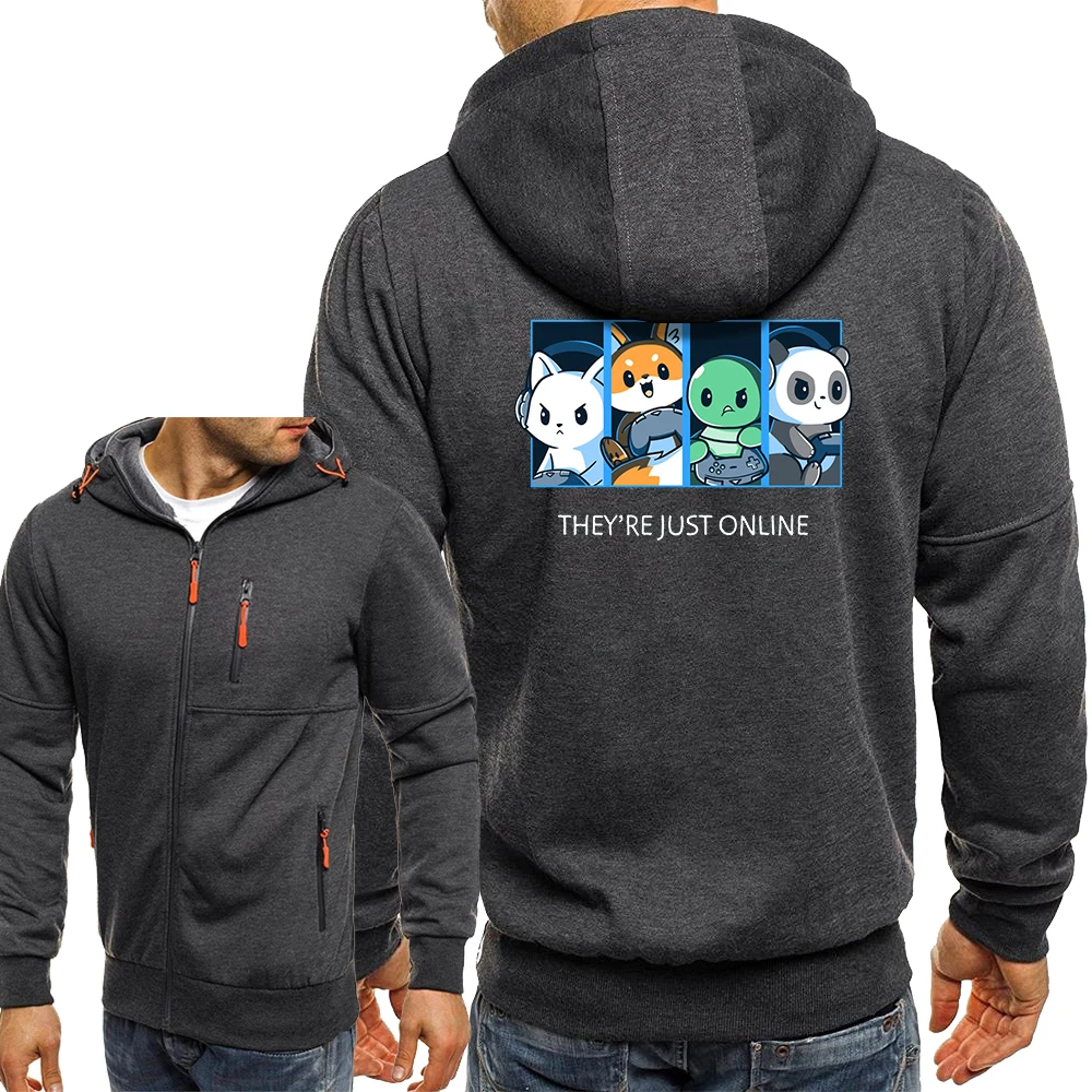 Online Friends Kawaii Animal Men Sweatshirts Autumn Zip Fashion Hoodie Harajuku Cartoon Hooded Coat Mens Casual Loose Outerwear
Online Friends Kawaii Animal Men Sweatshirts Autumn Zip Fashion Hoodie Harajuku Cartoon Hooded Coat Mens Casual Loose Outerwear