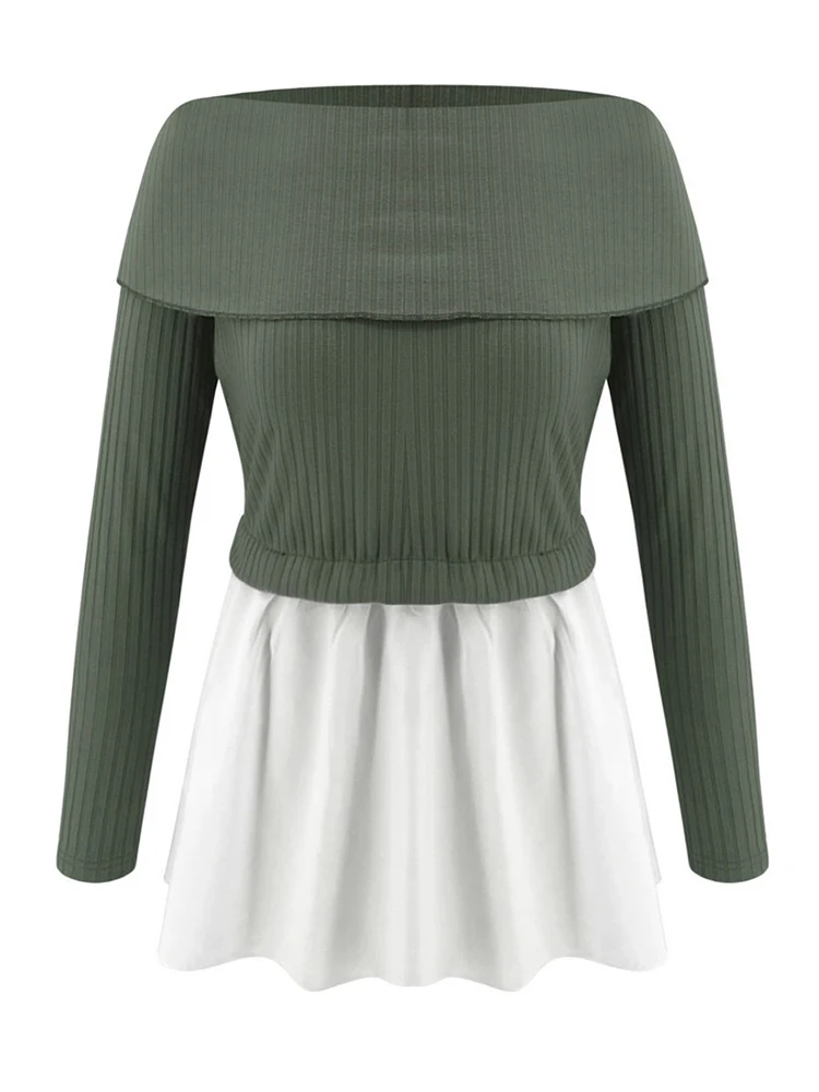 Womens Long Sleeve Pullover Loose Knitted Sweater Elegant Off Shoulder Jumper Knitwear Ladies truien dames Tops Streetwear
Womens Long Sleeve Pullover Loose Knitted Sweater Elegant Off Shoulder Jumper Knitwear Ladies truien dames Tops Streetwear