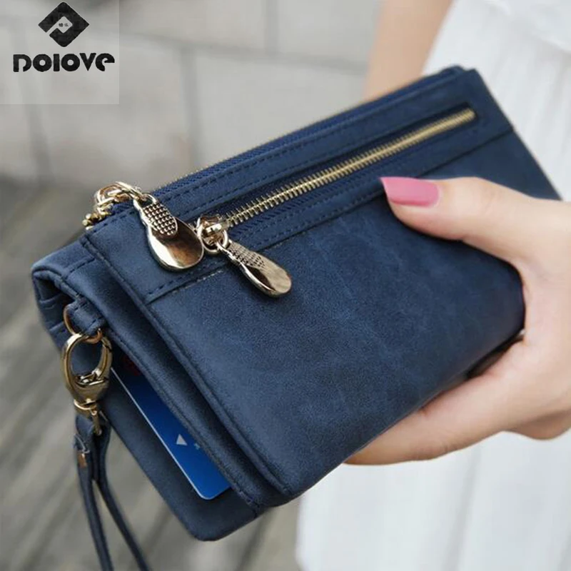 Fashion Women Wallets Dull Polish Leather Wallet Double Zipper Day Clutch Purse Wristlet Portefeuille Handbags Carteira Feminina
Fashion Women Wallets Dull Polish Leather Wallet Double Zipper Day Clutch Purse Wristlet Portefeuille Handbags Carteira Feminina