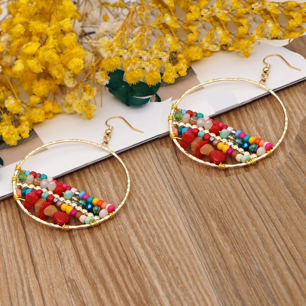 Summer Bohemian Beach Rice Bead Earring Retro Ethnic Handmade Freshwater Pearl Wild Pierced Dangle Earrings For Women
Summer Bohemian Beach Rice Bead Earring Retro Ethnic Handmade Freshwater Pearl Wild Pierced Dangle Earrings For Women
