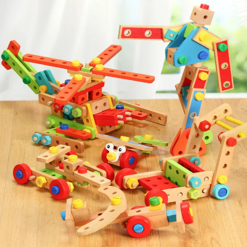138 PCS of puzzle model disassembling combination building blocks can be disassembled and assembled assembling screw nut toy
138 PCS of puzzle model disassembling combination building blocks can be disassembled and assembled assembling screw nut toy