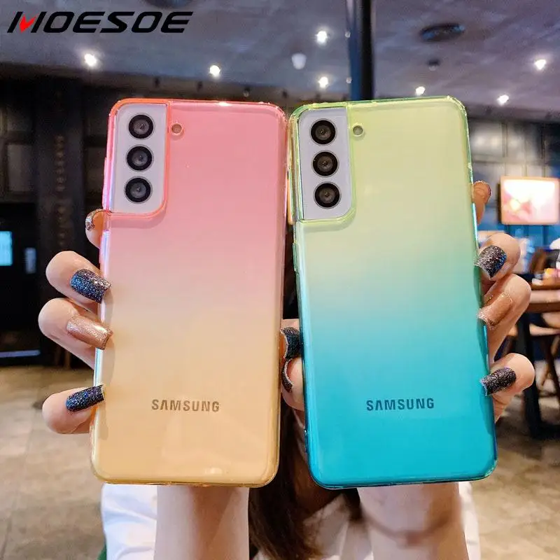 Gradient Clear Silicone Case For Samsung S21 S20 Ultra A51 A71 A30 A50 A70 Note 20 Shockproof Camera Lens Protection TPU Cover
Gradient Clear Silicone Case For Samsung S21 S20 Ultra A51 A71 A30 A50 A70 Note 20 Shockproof Camera Lens Protection TPU Cover