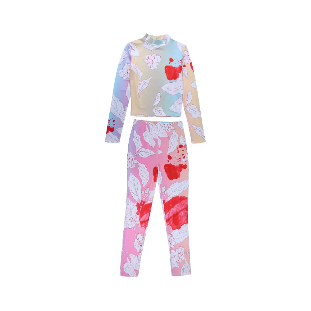 Women 2020 Casual Long-sleeved Jumpsuit Fashion Color Contrast Print Pullover Top and High Waist Trouser Jumpsuit
Women 2020 Casual Long-sleeved Jumpsuit Fashion Color Contrast Print Pullover Top and High Waist Trouser Jumpsuit