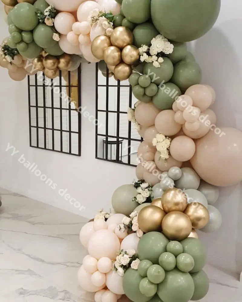 DIY Balloon Garland Kit Arch Retro Peach Green Gold Metallic Balloon Wedding Bridal Shower Birthday Party Baby Shower Decoration
DIY Balloon Garland Kit Arch Retro Peach Green Gold Metallic Balloon Wedding Bridal Shower Birthday Party Baby Shower Decoration