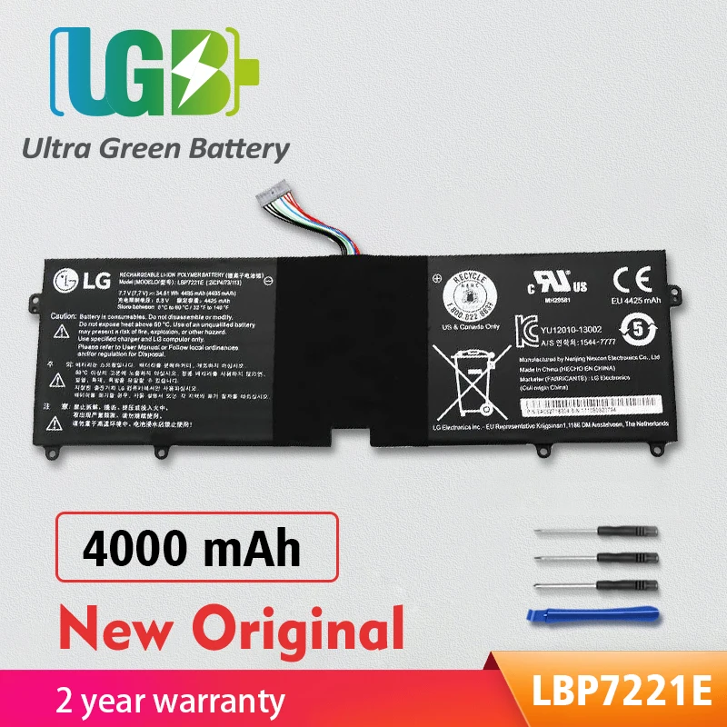 UGB оригинальный LBP7221E Аккумулятор для LG Gram 13Z940 13ZD940 14Z950 14Z950-A 14Z960 15Z960 15Z975 15ZD975 13ZD960 15ZD950 LBG122VH
UGB оригинальный LBP7221E Аккумулятор для LG Gram 13Z940 13ZD940 14Z950 14Z950-A 14Z960 15Z960 15Z975 15ZD975 13ZD960 15ZD950 LBG122VH