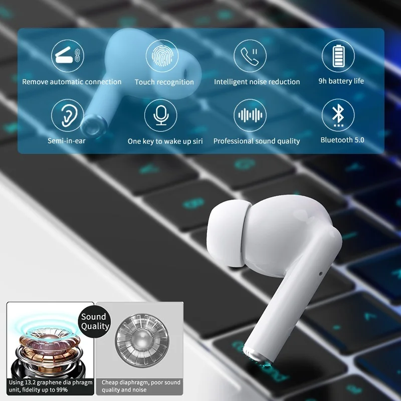 YITIANCHEN Wireless Earphone TWS Bluetooth 5.0 Sports Headphone Touch Button IPX5 Waterproof Earplugs with 300mAh Charging Box
YITIANCHEN Wireless Earphone TWS Bluetooth 5.0 Sports Headphone Touch Button IPX5 Waterproof Earplugs with 300mAh Charging Box