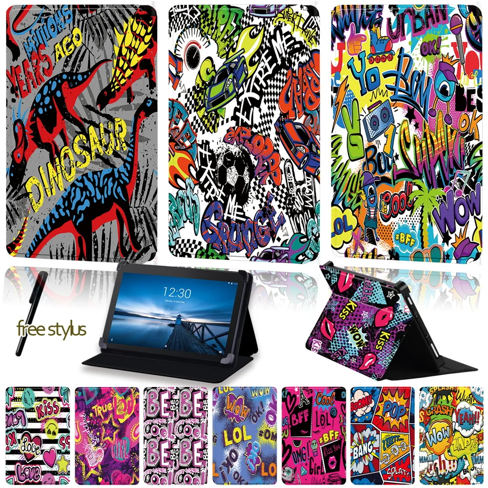 Universal Tablet Case for Lenovo Tab E10 /Tab E8 /Tab E7 Drop Resistance Anti-Dust Graffiti Art Pattern Series Protection Case
Universal Tablet Case for Lenovo Tab E10 /Tab E8 /Tab E7 Drop Resistance Anti-Dust Graffiti Art Pattern Series Protection Case