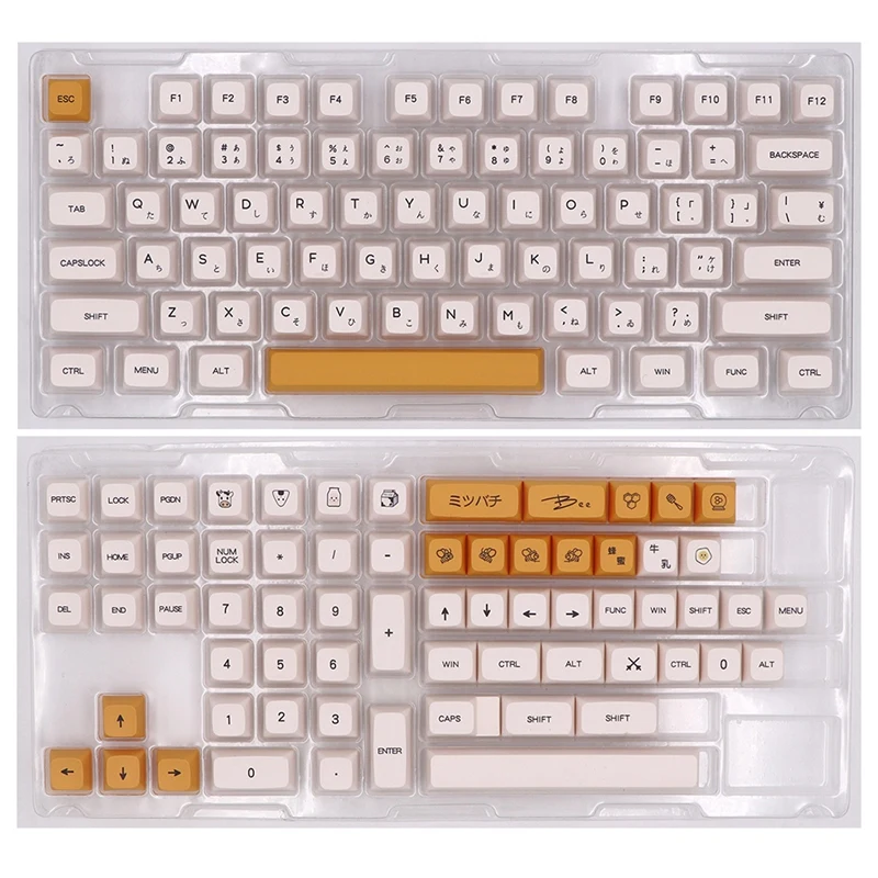 Honey Milk 140Keys Dye Subbed Keycap for Wired USB Mechanical Keyboard Cherry MX Switch PBT KEYCAPS
Honey Milk 140Keys Dye Subbed Keycap for Wired USB Mechanical Keyboard Cherry MX Switch PBT KEYCAPS