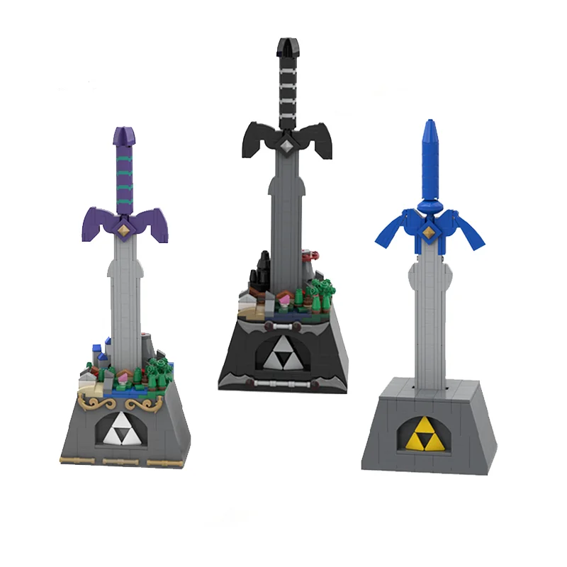 MOC Castle Game Hailar Scene Mini Sword Building Blocks Dark Link Goddess's Sword Bricks Home Decoration Toys for Children Gift
MOC Castle Game Hailar Scene Mini Sword Building Blocks Dark Link Goddess's Sword Bricks Home Decoration Toys for Children Gift