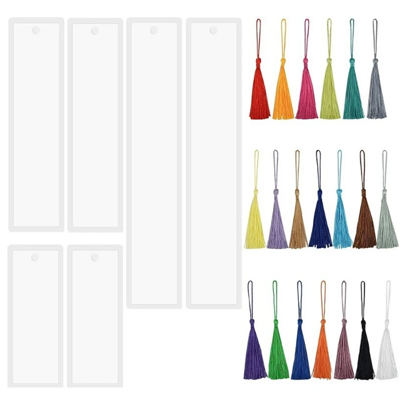 Bookmark Resin Mould Bookmark Silicone Mould Rectangle Resin Jewelry Mould with Tassel for DIY Craft Bookmark Making
Bookmark Resin Mould Bookmark Silicone Mould Rectangle Resin Jewelry Mould with Tassel for DIY Craft Bookmark Making