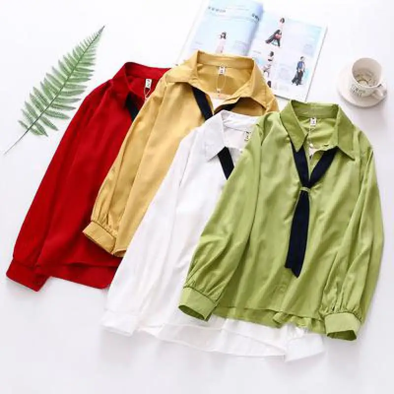 Yedinas Casual Womens Tops And Blouses Solid Shirt Women Long Sleeve Korean Office Lady Korean Blouse Women Casual 2020 Autumn
Yedinas Casual Womens Tops And Blouses Solid Shirt Women Long Sleeve Korean Office Lady Korean Blouse Women Casual 2020 Autumn