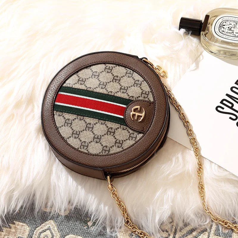 Fashion Classical Brand Designer Women Messenger Crossbody Small Bags Chain Lady Shoulder Bag Handbag Clutch Luxury Round
Fashion Classical Brand Designer Women Messenger Crossbody Small Bags Chain Lady Shoulder Bag Handbag Clutch Luxury Round