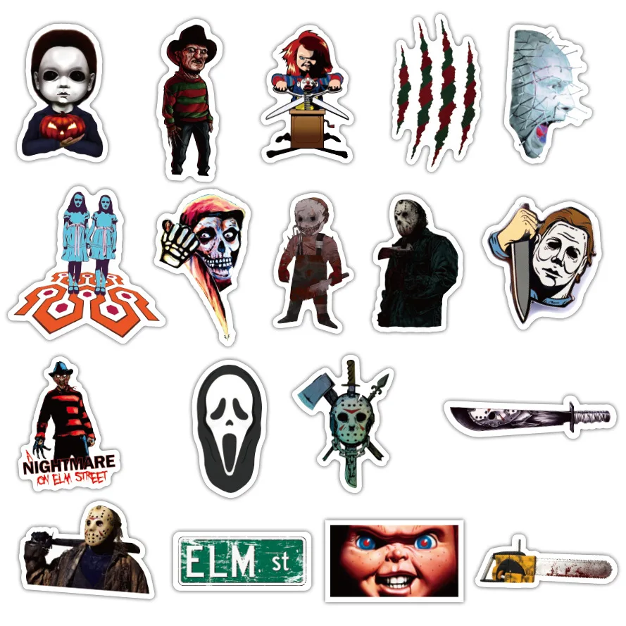 20set E2055 50pcs Horror Movie Character Punk Waterproof Removable Sticker DIY Scrapbooking Album Laptop Skateboard Decoration
20set E2055 50pcs Horror Movie Character Punk Waterproof Removable Sticker DIY Scrapbooking Album Laptop Skateboard Decoration