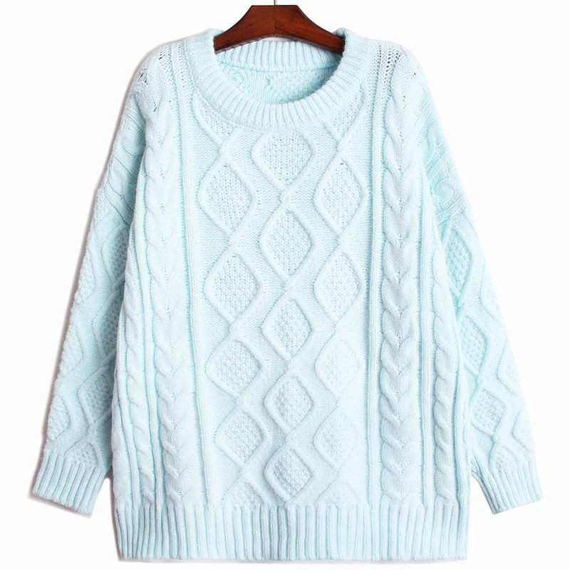 Pink Big Size Knitting Sweater Loose Fit Round Neck Long Sleeve Women Pullovers New Fashion Autumn Winter 2021 U774
Pink Big Size Knitting Sweater Loose Fit Round Neck Long Sleeve Women Pullovers New Fashion Autumn Winter 2021 U774