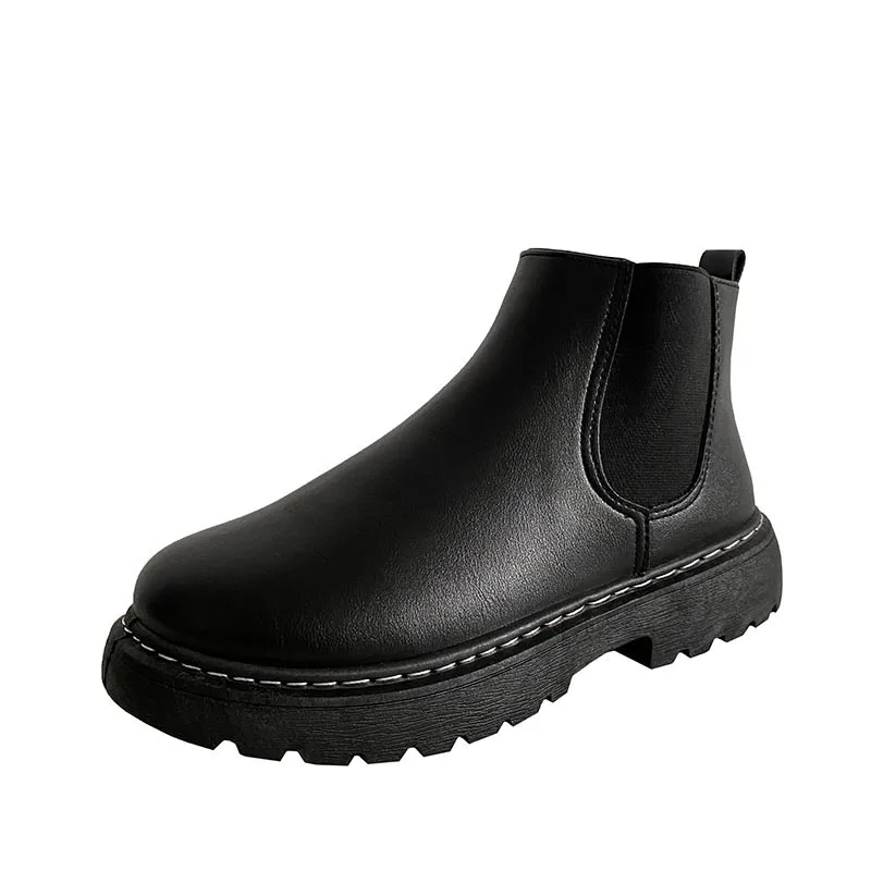 2021 Spring Autumn New Korean Style Men's Chelsea Boots Breathable Round Toe Middle Heel Slip-on Heightening Shoes for Daily
2021 Spring Autumn New Korean Style Men's Chelsea Boots Breathable Round Toe Middle Heel Slip-on Heightening Shoes for Daily