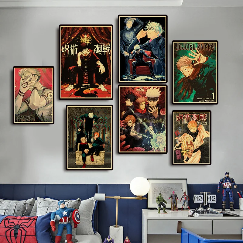 Hot Anime Jujutsu Kaisen Posters Kraft Paper Vintage Poster Wall Art Painting Study Home Living Room Bedroom Decoration Pictures
Hot Anime Jujutsu Kaisen Posters Kraft Paper Vintage Poster Wall Art Painting Study Home Living Room Bedroom Decoration Pictures